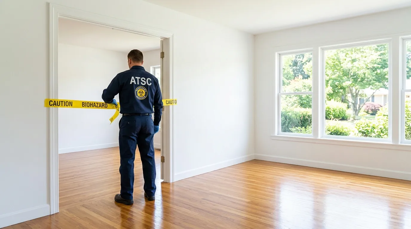 Certified biohazard cleanup crew performing Decomposition Cleanup in Homestead